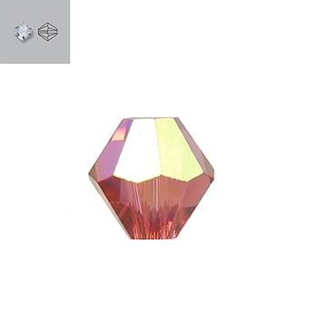 4mm padparadscha aurore boreale 5328 swarovski bead