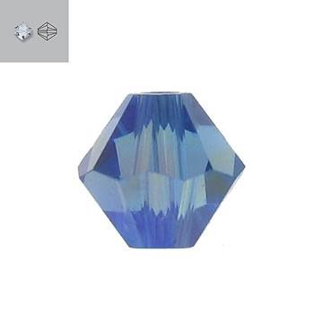 4mm sapphire aurore boreale 2x 5328 swarovski bead