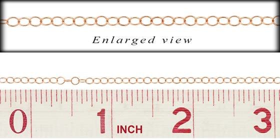 r-gf 3.4mm chain width round cable chain