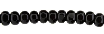 10x15mm nugget black agate bead