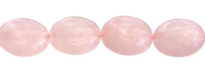 25x30mm oval rose quartz bead