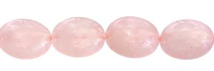 Rose Quartz Bead Oval Shape Gemstone