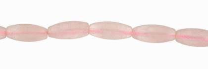 5x12mm rice rose quartz bead