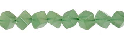 4mm dice corner drill through aventurine bead