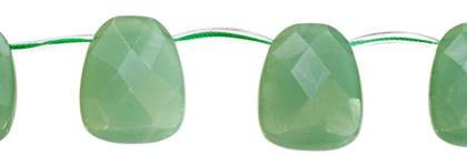 30x40mm ladder faceted top drill aventurine bead