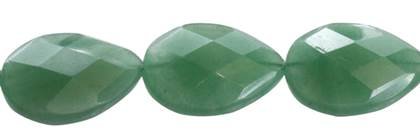 Aventurine Bead Drill Through Pear Faceted Shape