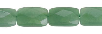 18x25mm rectangle faceted aventurine bead