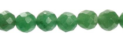 16mm round faceted aventurine bead