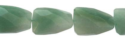 18x25mm wave ladder faceted drill through aventurine bead