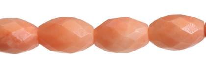 6x8mm barrel faceted pink aventurine bead