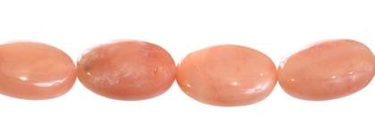 25x30mm oval pink aventurine bead