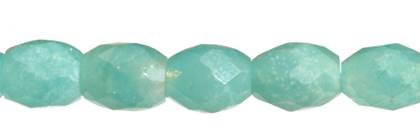 6x8mm barrel faceted amazonite bead