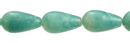 12x20mm drop drill through amazonite bead