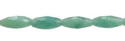 5x12mm rice faceted amazonite bead