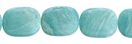 24x28mm tv-face amazonite bead