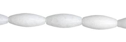 5x12mm rice white jade bead