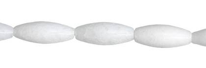 4x6mm rice white jade bead