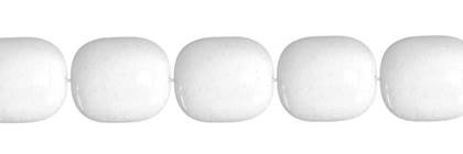 24x28mm tv-face white jade bead