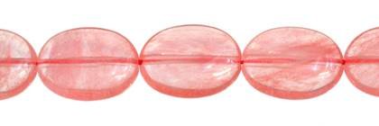 Cherry Quartz Bead Oval Shape