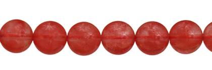10mm round cherry quartz bead