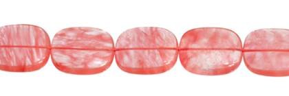 Cherry Quartz Bead TV-Face Shape