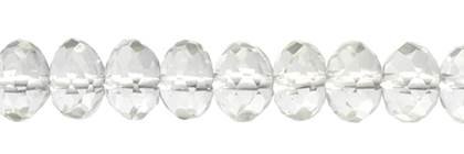 Quartz Crystal Roundel Faceted Gemstone