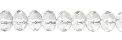 14mm roundel faceted crystal bead