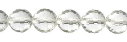 12mm round faceted quality (a) crystal bead