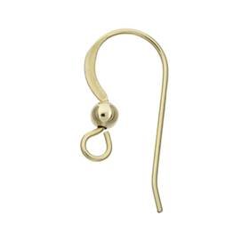 gold filled ball earwire earring