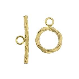 gold filled 12mm rope toggle clasp