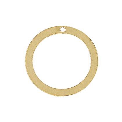 14ky 16mm round loop charm