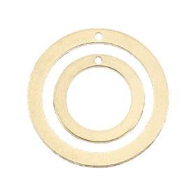 Gold Filled Round Loop Flat Sheet Charm