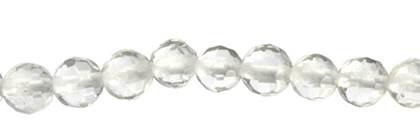 3mm round faceted crystal bead