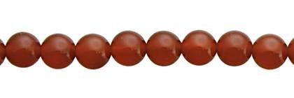8mm round red agate bead