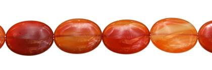 13x18mm oval  red agate natural color bead