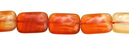 10x14mm rectangle red agate natural color bead