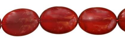 15x20mm oval red agate bead
