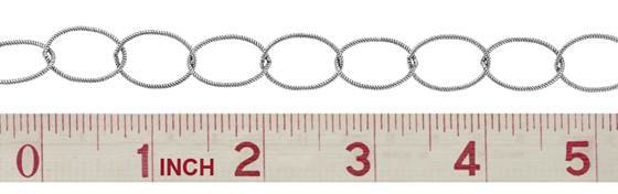 ss twisted oval cable chain