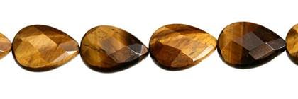 Tiger Eye Bead Pear Shape Faceted Gemstone