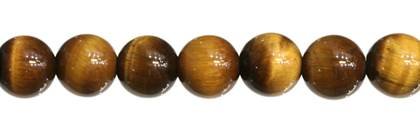 12mm round quality (a) tiger eye bead