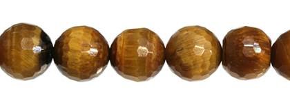 Tiger Eye Bead Ball Shape Faceted Gemstone GR-A