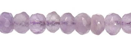 6mm roundel faceted cape amethyst bead