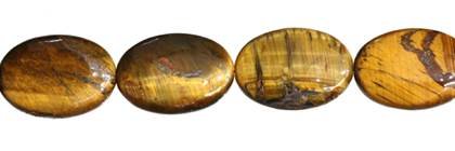 8x10mm oval  tiger eye bead