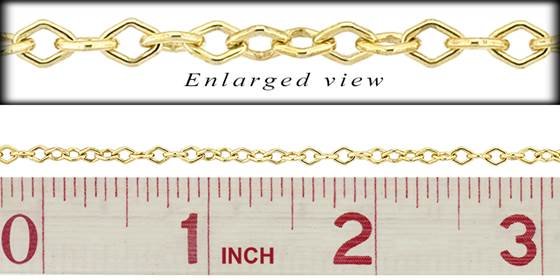 gf 3.0mm chain width diamond shape chain