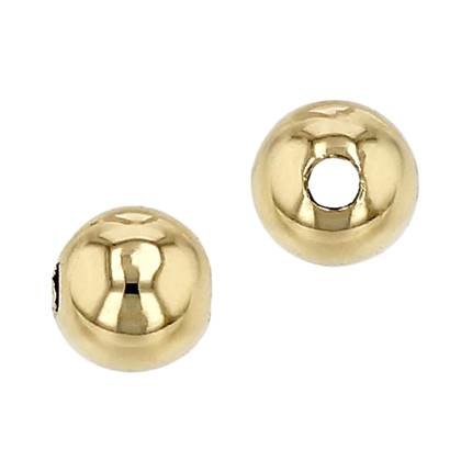 10k Gold Round Beads
