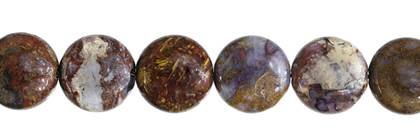 8mm coin pietersite bead