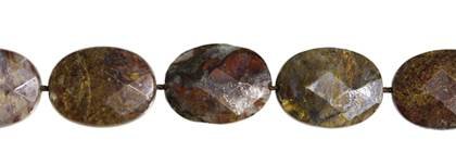 Pietersite Bead Oval Shape Faceted Gemstone