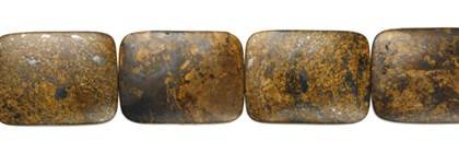 18x24mm tv-face bronzite beads