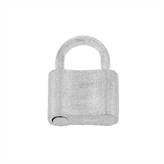 sterling silver 9x12mm padlock satin clasp