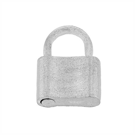 sterling silver 12x16mm padlock satin clasp